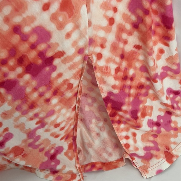Patagonia Folly Beach Maxi Dress pink & peach tie dye print shelf bra Medium - Picture 5 of 10